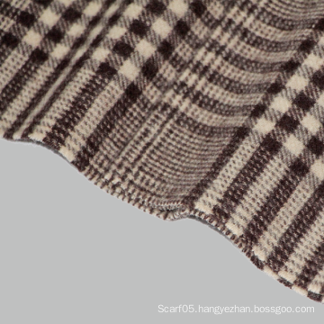 Cashmere Blended Classic Brown Check Men Scarf